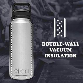 img 3 attached to YETI Rambler 36 oz Vacuum Insulated Stainless Steel Bottle with Chug Cap - Black