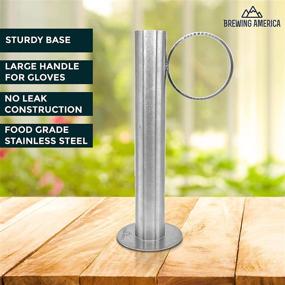 img 3 attached to 🍁 Accurate Maple Syrup Hydrometer Test Cup - Measure Sugar and Moisture Content Easily for Perfectly Delicious Pure Syrup - Stainless Steel - 10 Inches Tall