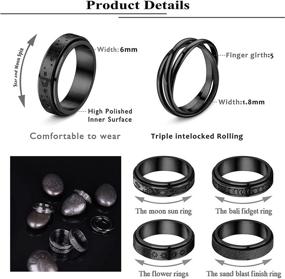 img 1 attached to Exquisite Subiceto Spinner Stainless Relieving Wedding Women's Jewelry: The Perfect Blend of Elegance and Stress Relief