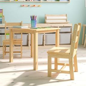 img 2 attached to 🏠 Kids' Hardwood Playroom Bedroom Home Store by Flash Furniture