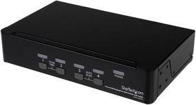 img 4 attached to 🖥️ StarTech.com 4 Port DisplayPort KVM Switch w/ Audio - USB - Keyboard, Video, Mouse, Computer Switch Box for 2560x1600 DP Monitor (SV431DPUA) - Black