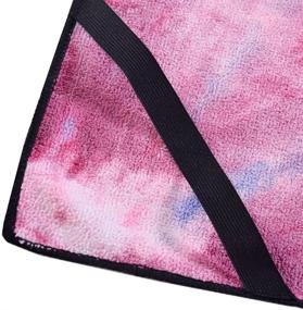 img 1 attached to 🌈 Microfiber Purple Tie-Dye Beach Chair Cover with Storage Pockets - Ideal for Pool, Sun Lounger, Hotel, and Garden