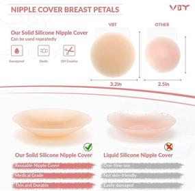 img 1 attached to 👙 Boob Tape - 2 Pack Breast Lift Tape with Silicone Breast Petals and Reusable Adhesive Bra - Suitable for A-G Cup Sizes - Invisible Nipple Covers Set - Nude Color