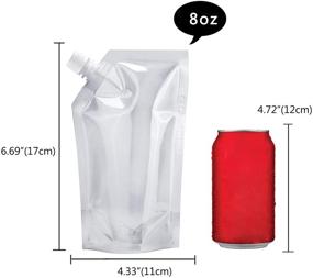 img 2 attached to Concealable Reusable Pouches Plastic 8OZ 6PCS