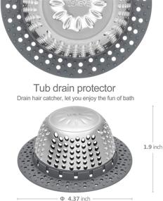 img 2 attached to LEKEYE Drain Hair Catcher & Bathtub Drain Cover - Ultimate Drain Protector for Pop-Up & Regular Drains (Patented)