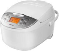 🍚 toshiba rice cooker 6 cups uncooked (3l) - fuzzy logic, one-touch cooking - white logo