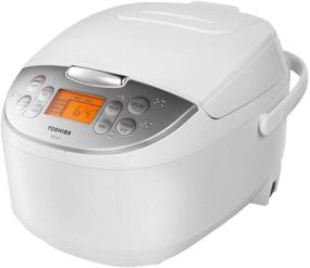 img 4 attached to 🍚 Toshiba Rice Cooker 6 Cups Uncooked (3L) - Fuzzy Logic, One-Touch Cooking - White
