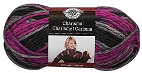 img 4 attached to 🧶 Loops &amp; Threads Charisma Yarn - 1 Ball - Black Raspberry - 3.5 oz