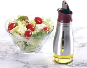 img 1 attached to 🍶 AVACRAFT Glass Oil Dispenser, Contemporary Olive Oil Pourer, Sleek Stainless Steel Cover, Convenient Refill and Cleaning, Auto Open Close Spout, 10 Oz (OC2)