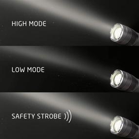 img 1 attached to Eveready 4-Pack LED Tactical Flashlights: Rugged, Bright Lights with IPX4 Water Resistance