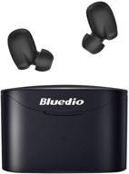 🎧 беспроводные наушники bluedio true wireless tf2: bluetooth 5.0 наушники с распознаванием лица, сенсорным управлением, защитой от воды ipx6, встроенным микрофоном и драйвером 6 мм для спорта - ios/android (черные) логотип