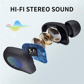 img 3 attached to 🎧 Беспроводные наушники Bluedio True Wireless TF2: Bluetooth 5.0 наушники с распознаванием лица, сенсорным управлением, защитой от воды IPX6, встроенным микрофоном и драйвером 6 мм для спорта - iOS/Android (черные)