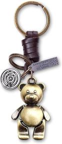 img 4 attached to AuPra Leather KeyChain KeyRing Men's Accessories - Promote Friendship