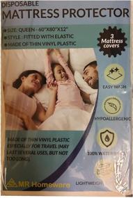 img 4 attached to Travel Waterproof Mattress Protector Lightweight