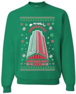 🎅 nakatomi christmas classic crewneck sweatshirt: men's active wear for a festive season logo