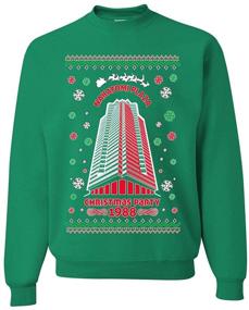 img 4 attached to 🎅 Nakatomi Christmas Classic Crewneck Sweatshirt: Men's Active Wear for a Festive Season