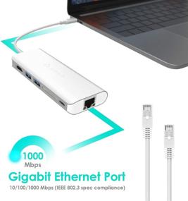 img 3 attached to 🔌 ADAM Elements 6-in-1 USB C Hub - 4K HDMI - 60W PD - SD Card Reader - 2 USB 3.1 - Portable Aluminum Case
