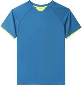 img 2 attached to DaniChins Boys Active Mesh Shorts and Loose Athletic Short-Sleeve Shirt Set