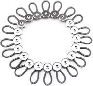 👔 yueton 20-piece metal collar extenders for shirt dress trouser coat collars pants - elastic button extenders logo