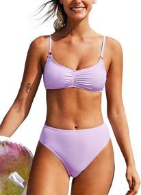 img 4 attached to CUPSHE Womens Swimsuit Waisted Bathing