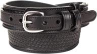 👞 ranger black english bridle basketweave men's belt – enhance your accessories collection logo