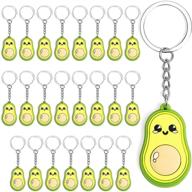 avocado keychain birthday favors inches logo