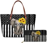 👜 xhuibop handbags and wallets sets for women - travel & work bag tote purse combo logo