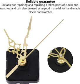 img 1 attached to High Torque Quartz Clock Movement Kit with Hands – Silent Wall Clock Replacement, Battery Operated DIY Parts for Clock Repair (Black)