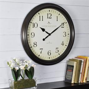 img 3 attached to 🕒 FirsTime & Co. Avery Whisper Wall Clock in Oil Rubbed Bronze - American Crafted 20 x 2 x 20 Inch