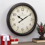 🕒 firstime & co. avery whisper wall clock in oil rubbed bronze - american crafted 20 x 2 x 20 inch logo