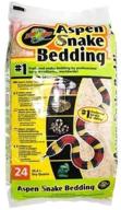 🐍 premium quality zoo med aspen snake bedding (24 qt) for optimal reptile habitat logo