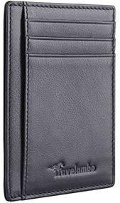 img 1 attached to 👜 Travelambo Pocket Minimalist Leather Blocking Men's Accessories: Wallets, Card Cases & Money Organizers on-the-go