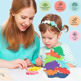 img 2 attached to 🦖 Dinosaur Stacking Montessori Birthday: Unleash TROJOY Fun!