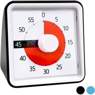 twenty5seven 3-inch countdown timer: 60-minute visual timer for classroom, office, and kids exam time management – black logo