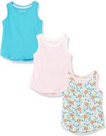 🌸 amazon essentials bright blossom girls' 3-pack for tops, tees, and blouses logo