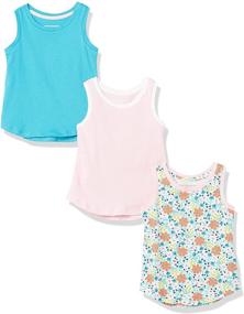 img 3 attached to 🌸 Amazon Essentials Bright Blossom Girls' 3-Pack for Tops, Tees, and Blouses