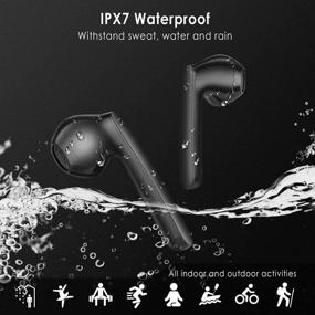 img 1 attached to Slitinto Wireless Earbuds Bluetooth 5.0 - Waterproof Earphones with 30H Playtime - TWS Stereo in-Ear Sports Headset - Mic, Touch Control - Perfect for Running/Workout