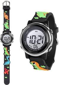 img 4 attached to Enhanced ELEOPTION Kids Watch for Girls Boys: Analog Time Machine, Waterproof Toddlers Digital Watch with 3D Cute Cartoon Silicone Wristwatch. Ideal Birthday Gift for Little Kids Boys Girls.