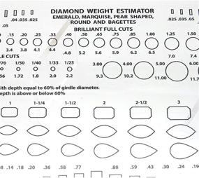 img 1 attached to 💎 Diamond Gemstone Weight Tracker Gem Sizer Template Tool