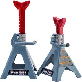 img 1 attached to 🏋️ High-Performance Pro-LifT T-6903D Double Pin Jack Stand - 3 Ton Capacity, Single Pack