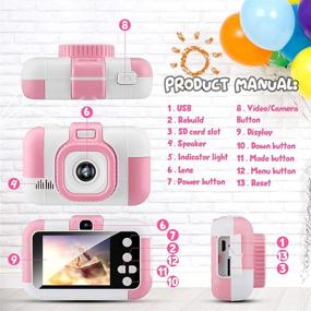 img 2 attached to 📸 Capture Unforgettable Moments: Camera Birthday Digital Toddler Children