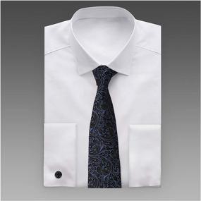 img 2 attached to 👔 Boys' Accessories: Neckwear Flower Pocket Square Cufflink Set (H5089)