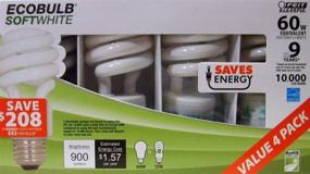 img 2 attached to 💡 Futuristic Efficiency: Feit Electric Ecobulb 13 Watts Softwhite 60 Watt Equivalent - Pack of 8 for Optimal Savings!