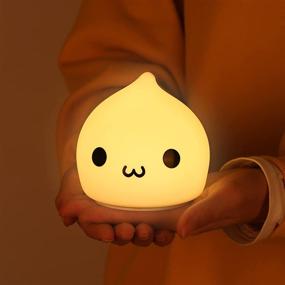 img 3 attached to 🥟 Cute Dumpling Light: Battery Powered Night Light for Kids, 7-Color LED Lamp, Perfect Baby & Teen Room Decor, Ideal Birthday Gift