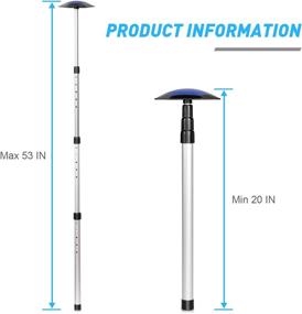 img 1 attached to 🏌️ BNT Golf Travel Bag Support Rod - Adjustable Aluminum 3 Telescoping Sections - Golf Travel Cover Support System Pole - Blue Golf Travel Bag Accessories