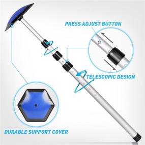 img 3 attached to 🏌️ BNT Golf Travel Bag Support Rod - Adjustable Aluminum 3 Telescoping Sections - Golf Travel Cover Support System Pole - Blue Golf Travel Bag Accessories