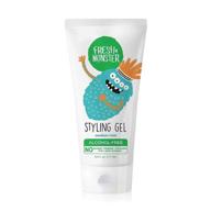 👶 natural alcohol-free kids hair styling gel - fresh monster, medium hold, 6oz - ideal for children & babies logo