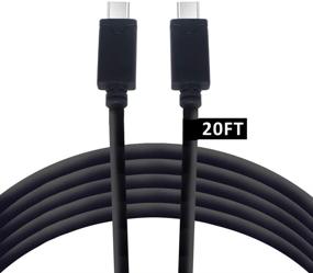 img 4 attached to ⚡️ Vebner 20-Foot Long USB C Cable – Black, Extra Long Charging Cable for USB C Devices