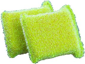 img 2 attached to 🧽 Casabella Sparkle Scrub Sponge, 2-Pack, Assorted Colors