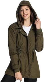 img 4 attached to ILoveSIA Womens Military Trench Jacket Women's Clothing